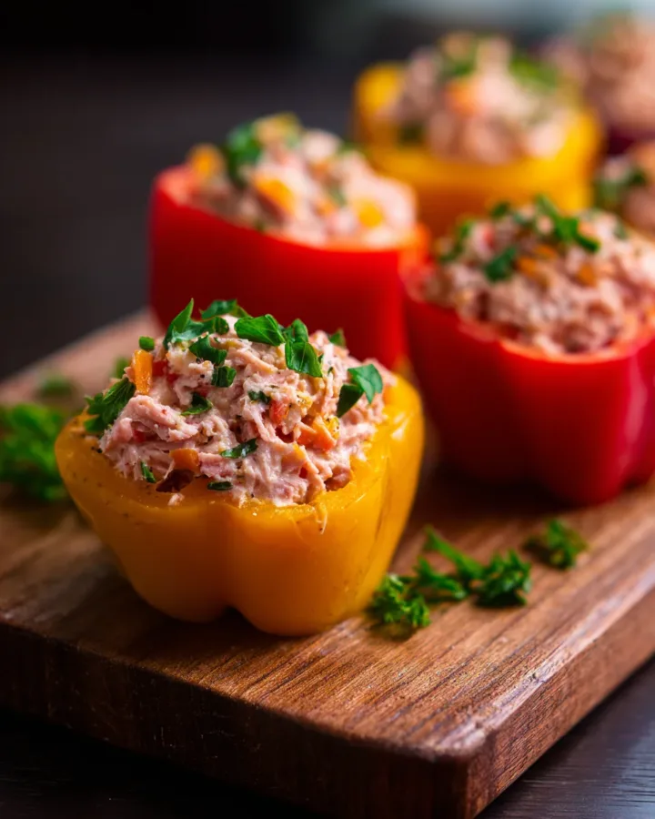 Tuna Salad Stuffed Mini Peppers