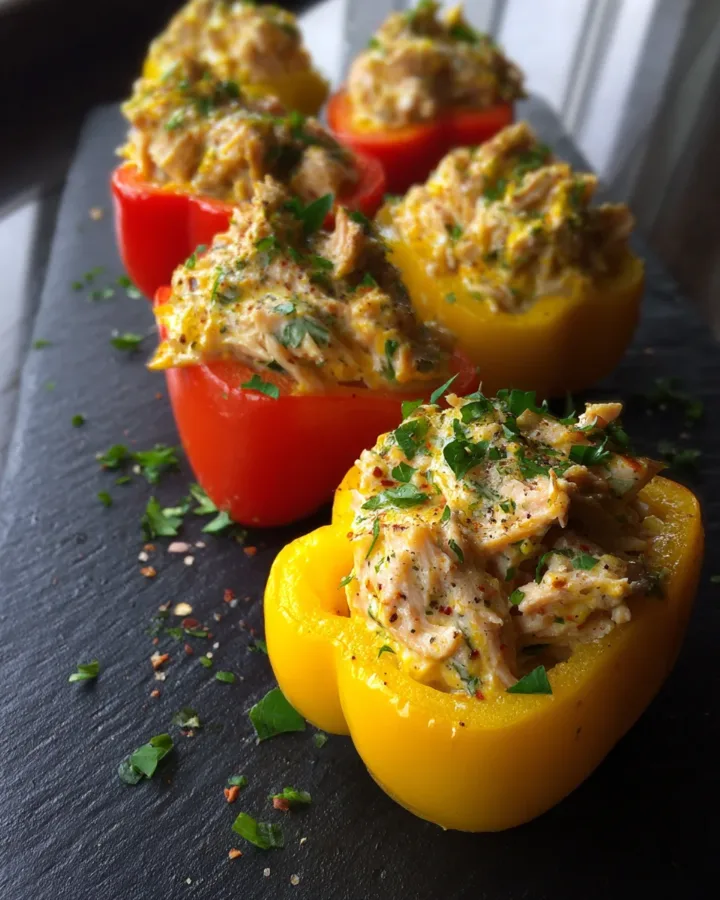 Tuna Salad Stuffed Mini Peppers