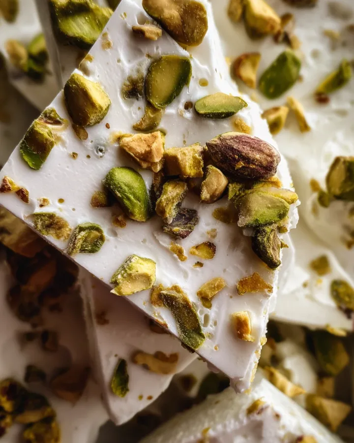 Viral Frozen Yogurt Bark with Pistachios