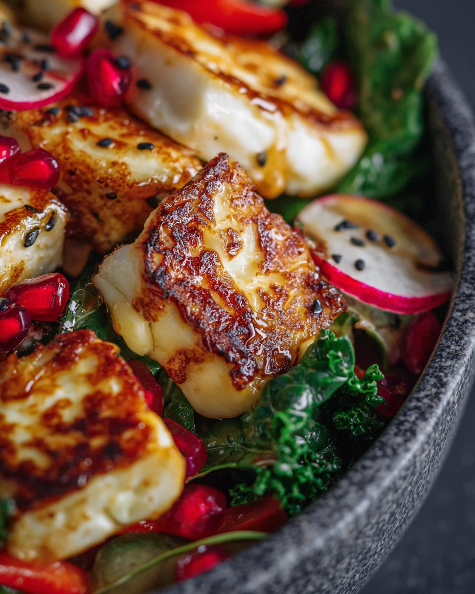 Viral Hot Honey Halloumi Bowls
