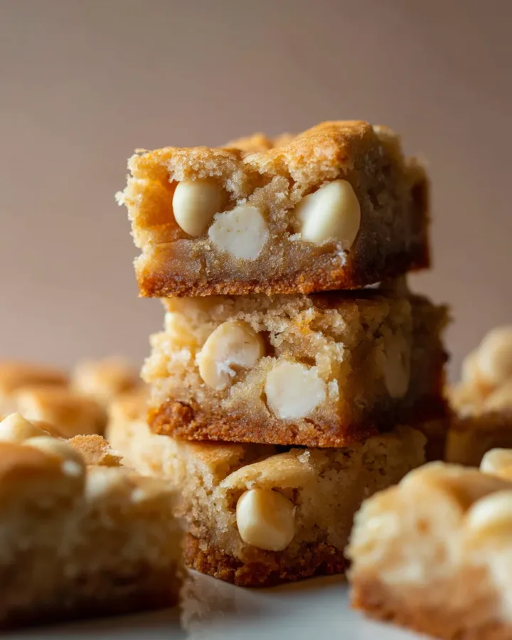 White Chocolate Macadamia Nut Blondies