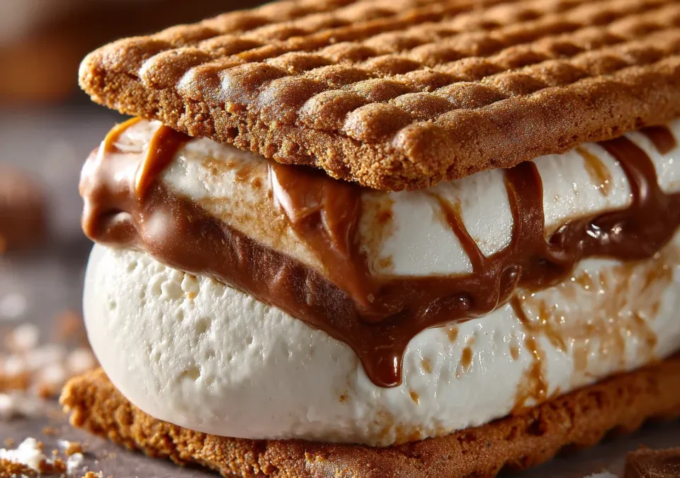 biscoff ice cream sandwich