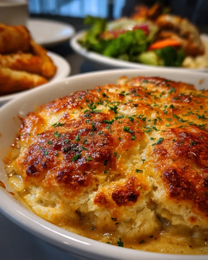 cheddar bay biscuit chicken pot pie