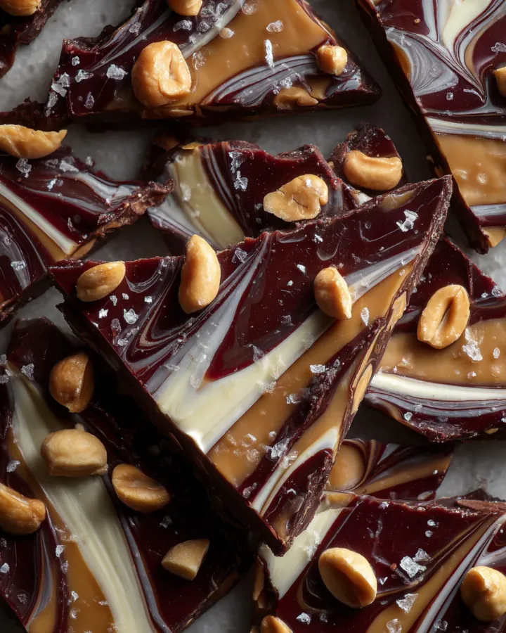 date peanut butter chocolate bark