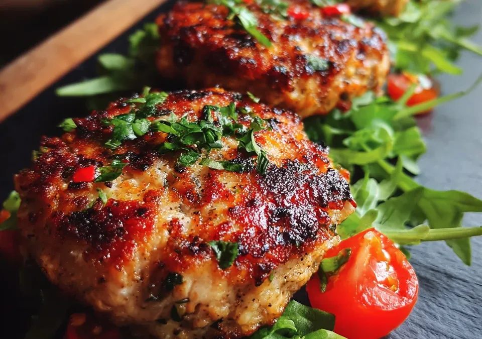 ground chicken burgers