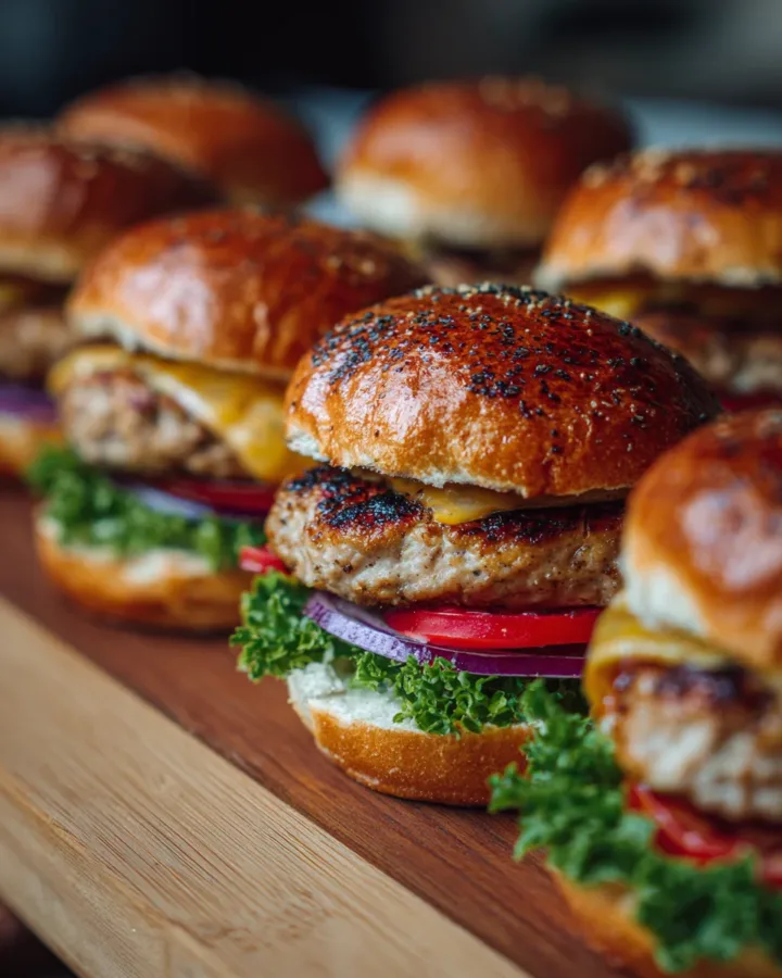 ground chicken burgers