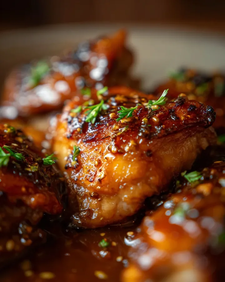 honey garlic chicken thighs