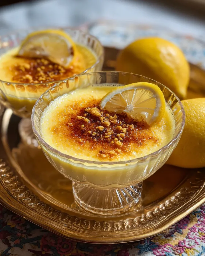 lemon posset brulee recipe
