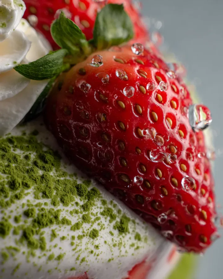 protein strawberry matcha