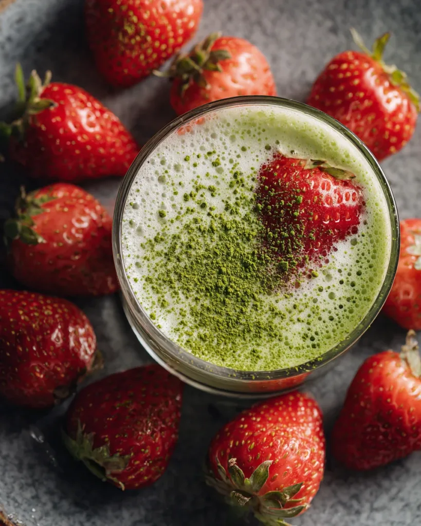protein strawberry matcha