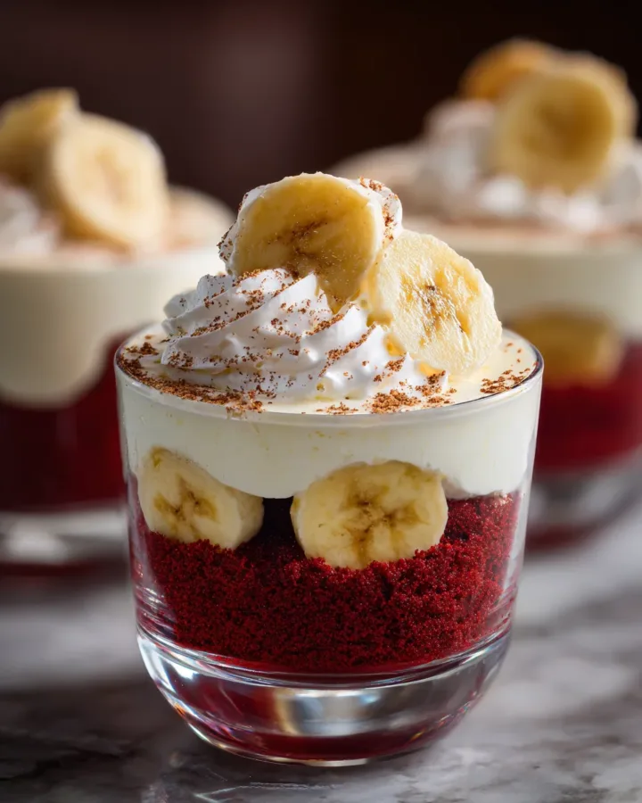 red velvet banana pudding