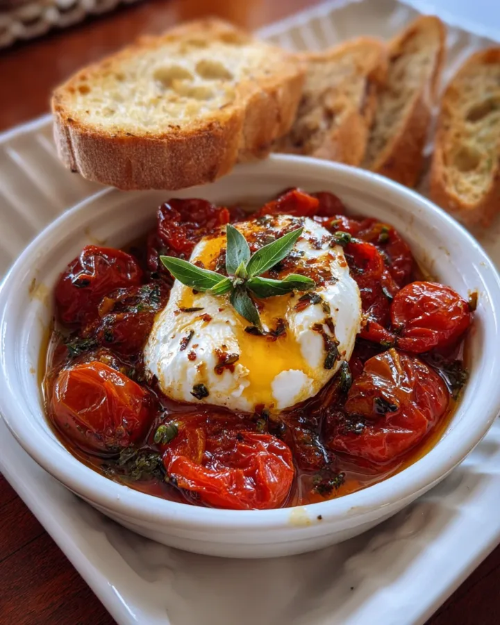 roasted tomato burrata dip
