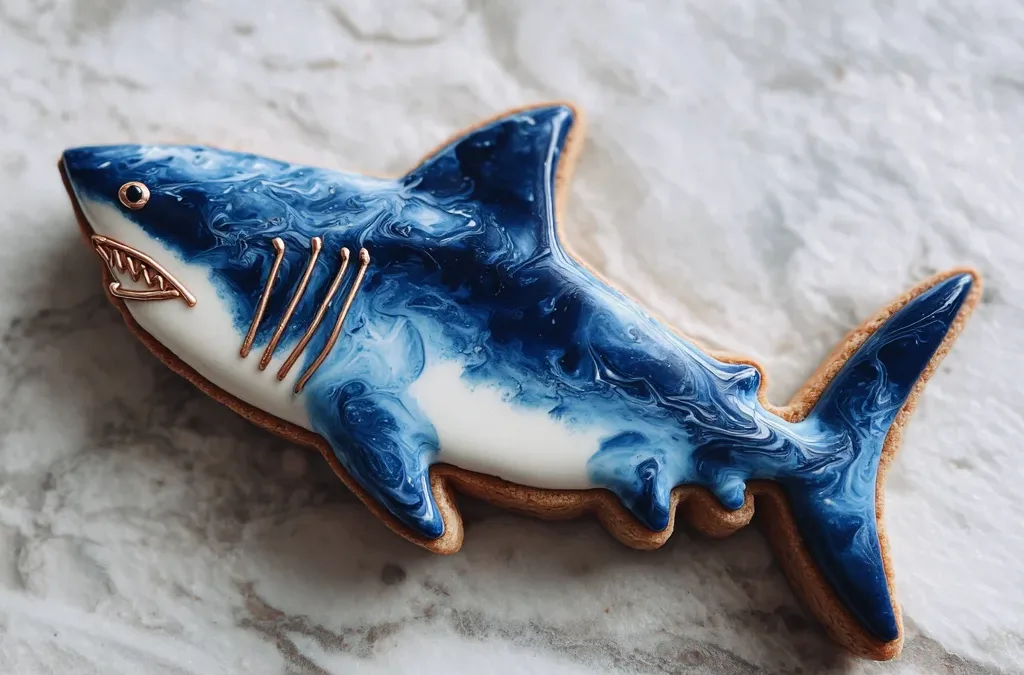sorbet shark cookie