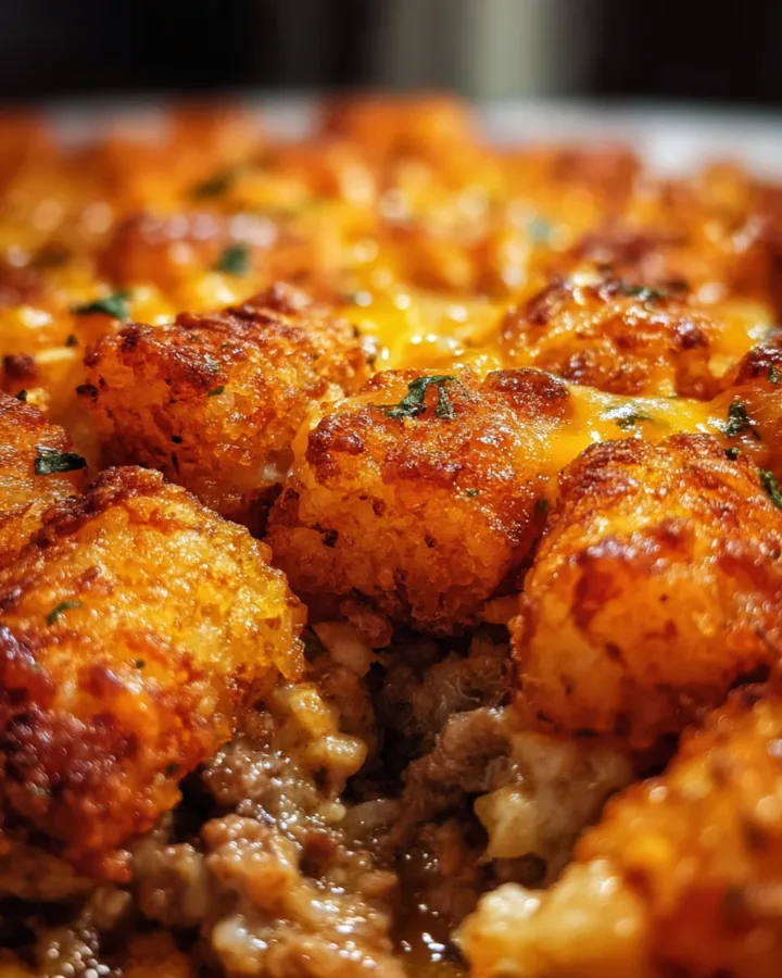 tater tot casserole with ground beef