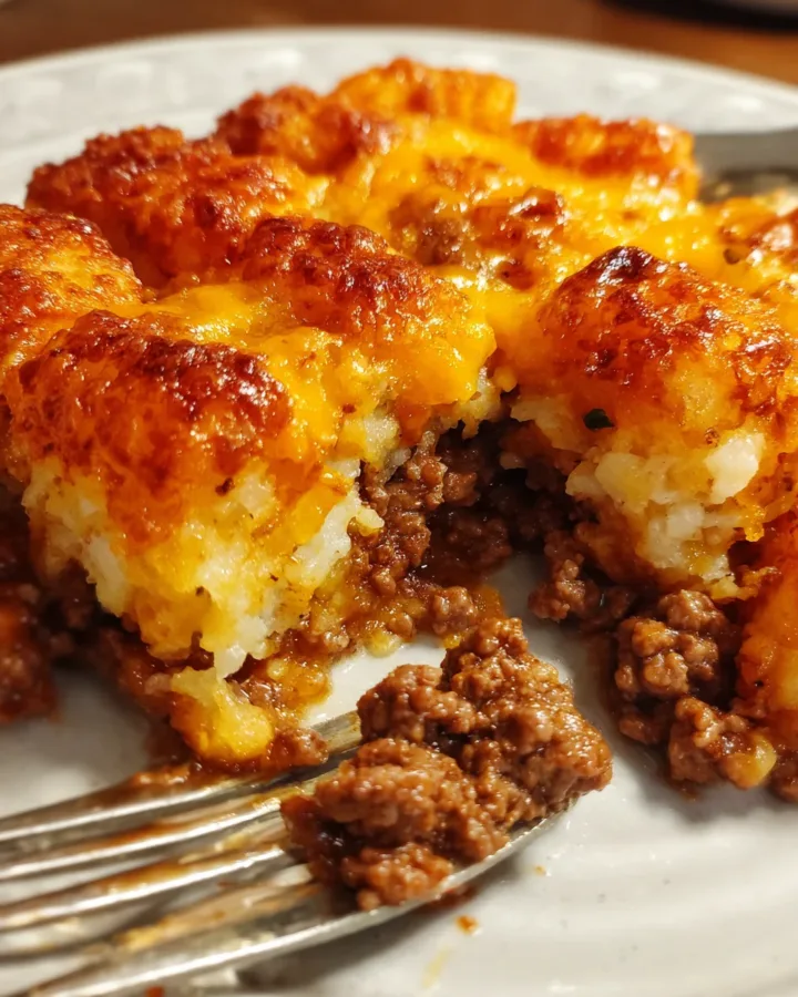 tater tot casserole with ground beef