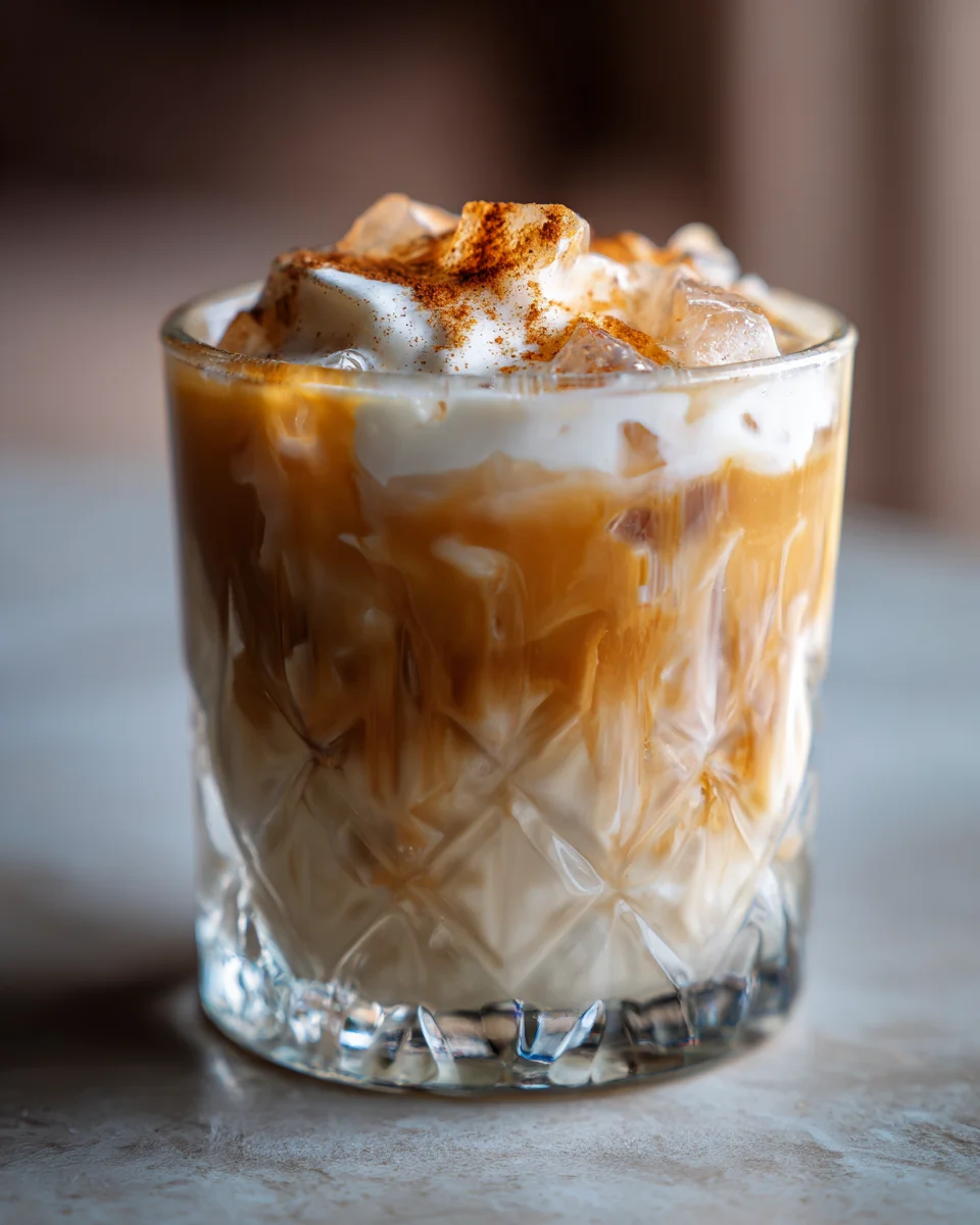 Aesthetic Iced Coquito Latte