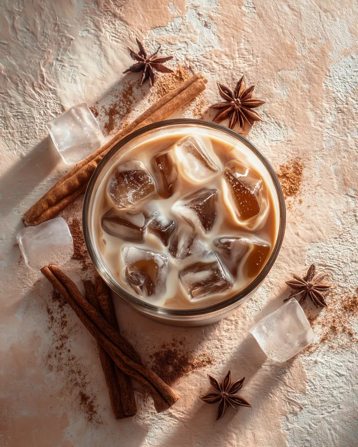 Aesthetic Iced Coquito Latte