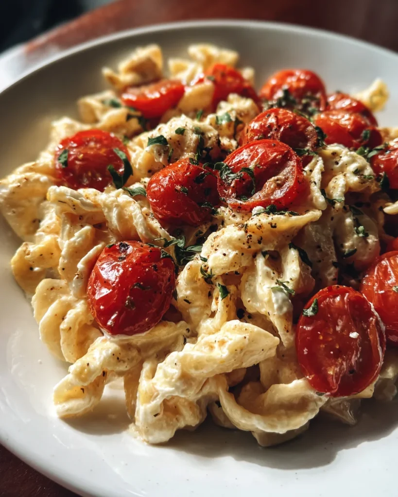 Baked Boursin Cheese and Cherry Tomato Pasta