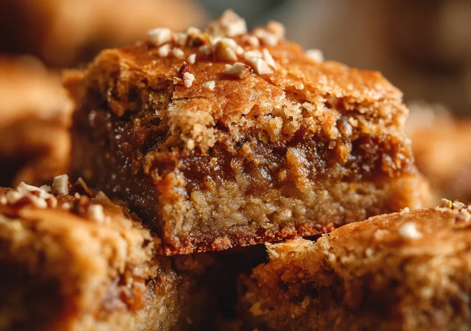 Baklava Inspired Blondies