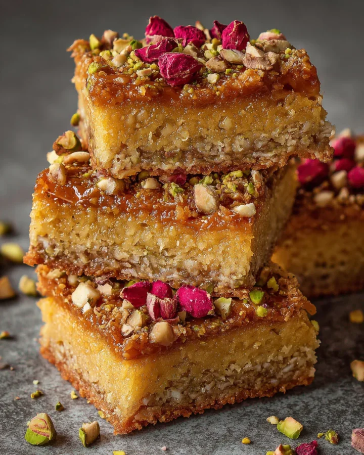 Baklava Inspired Blondies