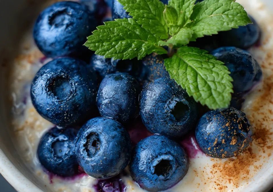 Blueberry Cheesecake Overnight Oats