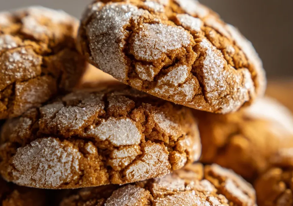 Brown Butter Maple Crinkle Cookies