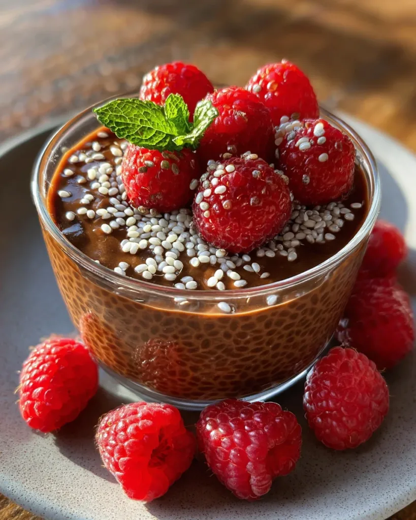 Chia Seed Chocolate Pudding