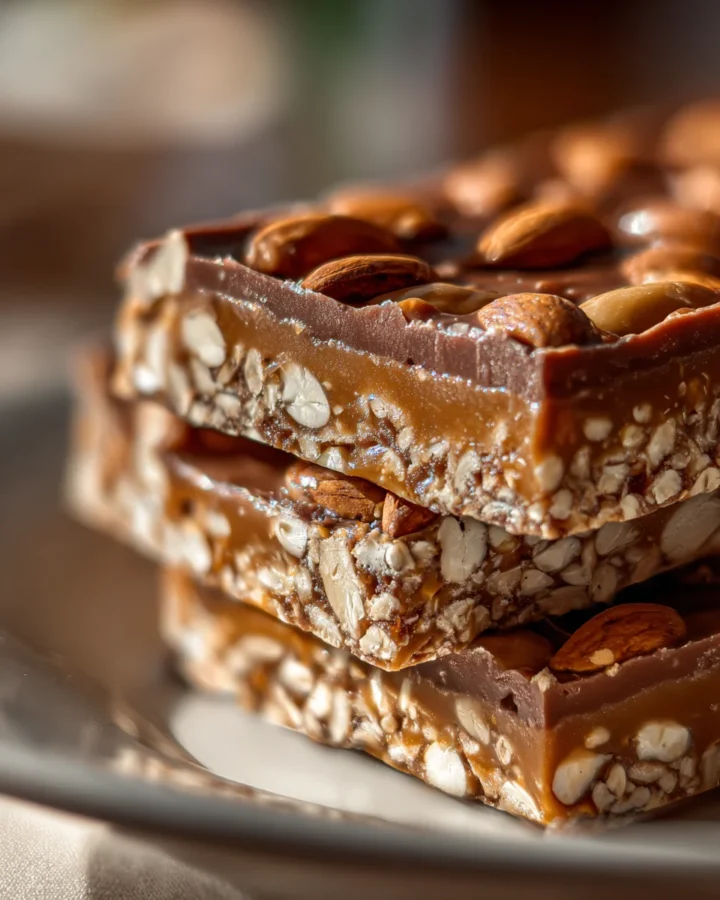 Chilled Peanut Butter Pretzel Date Bars