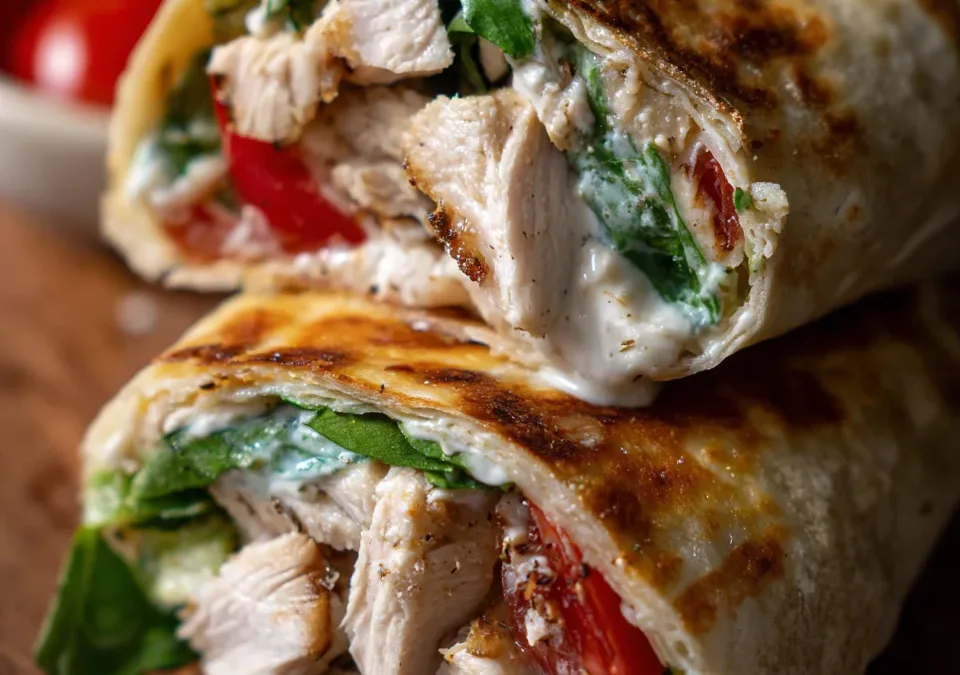 Chipotle Ranch Chicken Wrap Melt