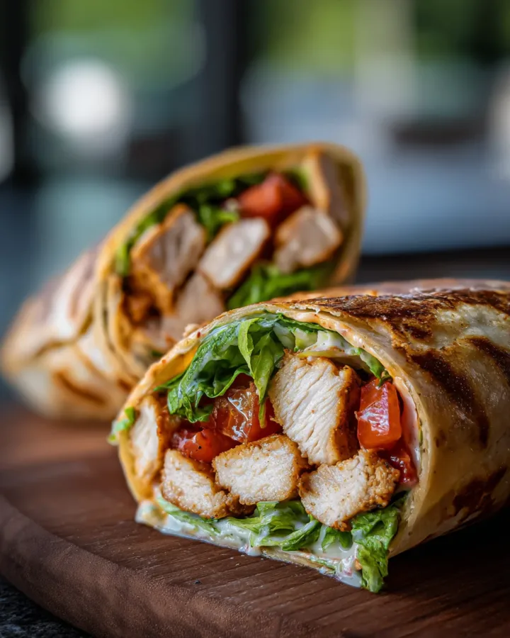 Chipotle Ranch Chicken Wrap Melt