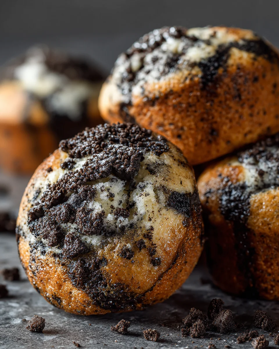 Cookies and Cream Lava Muffins