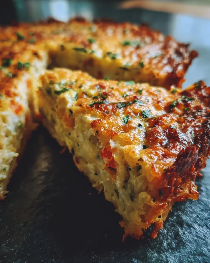 Crispy Hashbrown Crust Loaded Quiche
