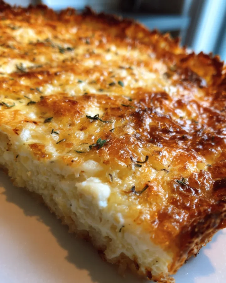 Crispy Hashbrown Crust Loaded Quiche
