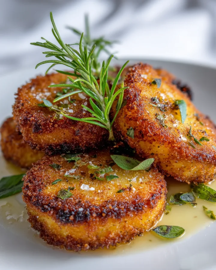 Crispy Parmesan Crusted Potato Pucks