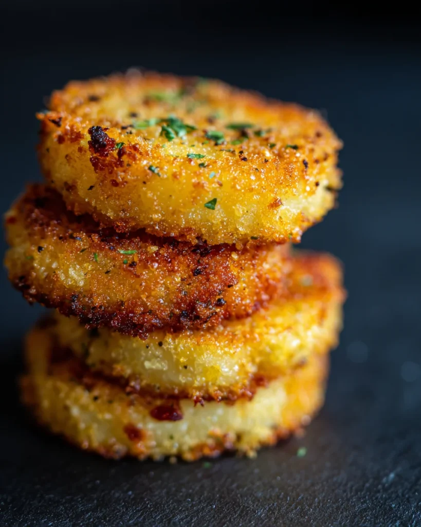 Crispy Parmesan Crusted Potato Pucks
