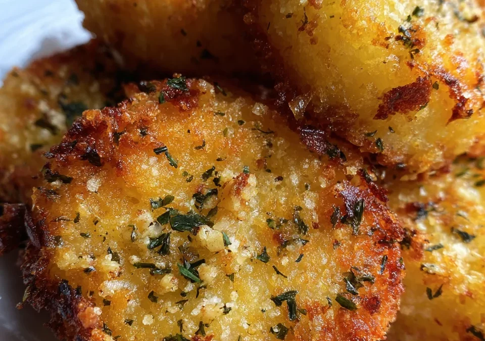 Crispy Parmesan Crusted Potato Pucks