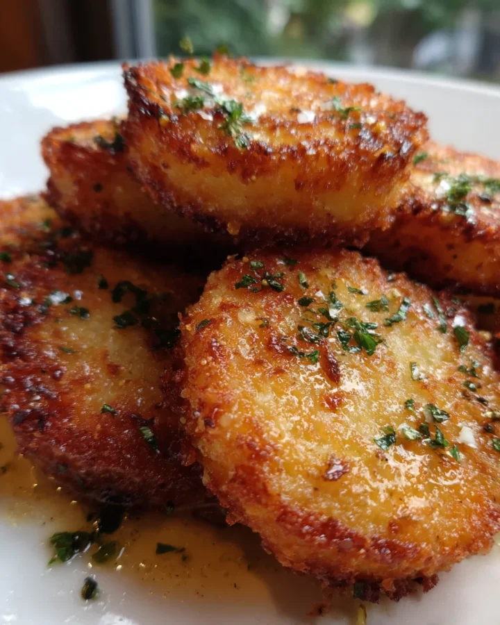Crispy Parmesan Crusted Potato Pucks