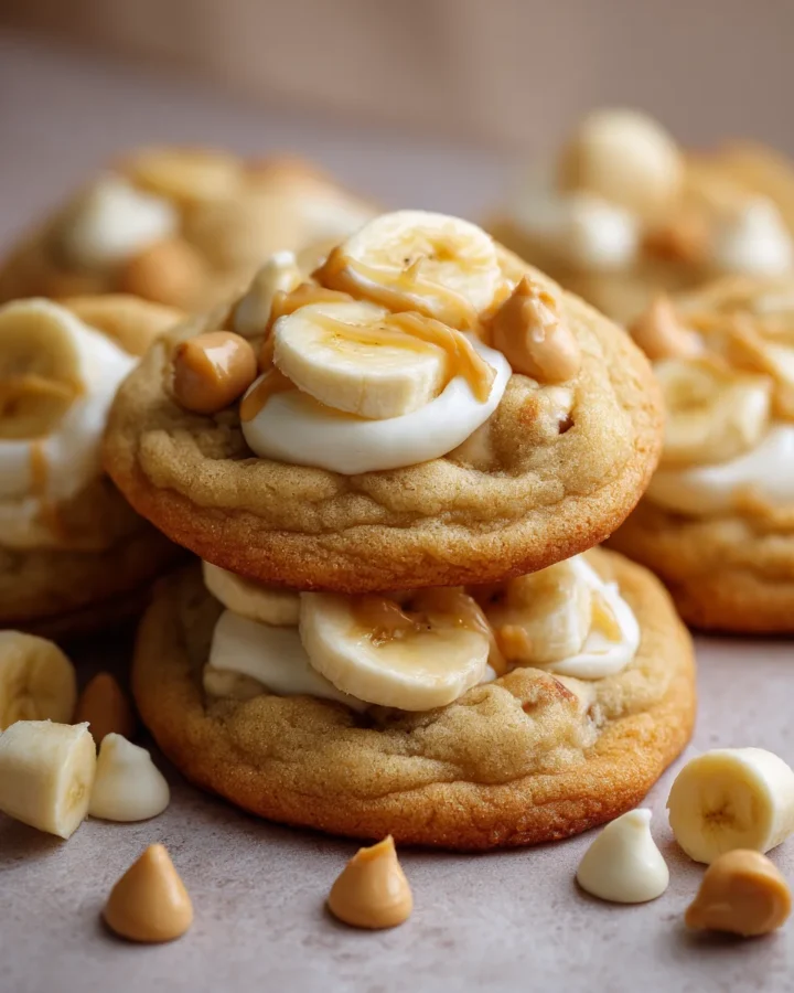 Crumbl-Style Banana Pudding Cookies