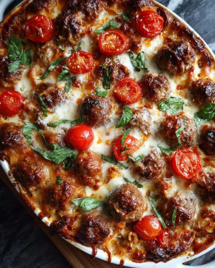 Dump-and-Bake Meatball Casserole