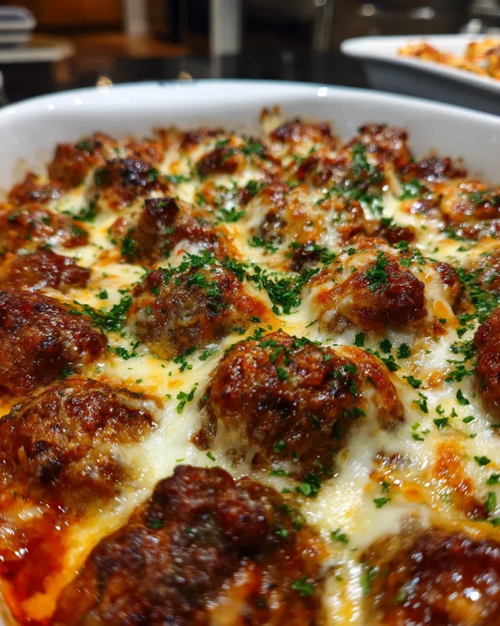 Dump-and-Bake Meatball Casserole