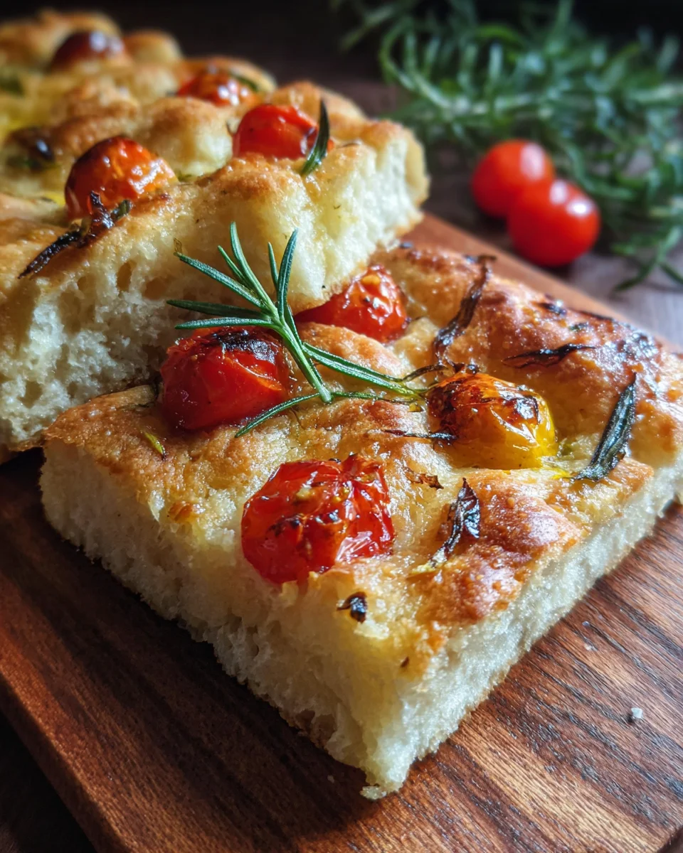 Easy Focaccia with Garden Art