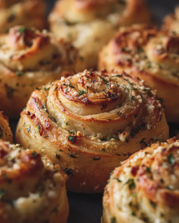 Garlic Herb Cruffin Rolls