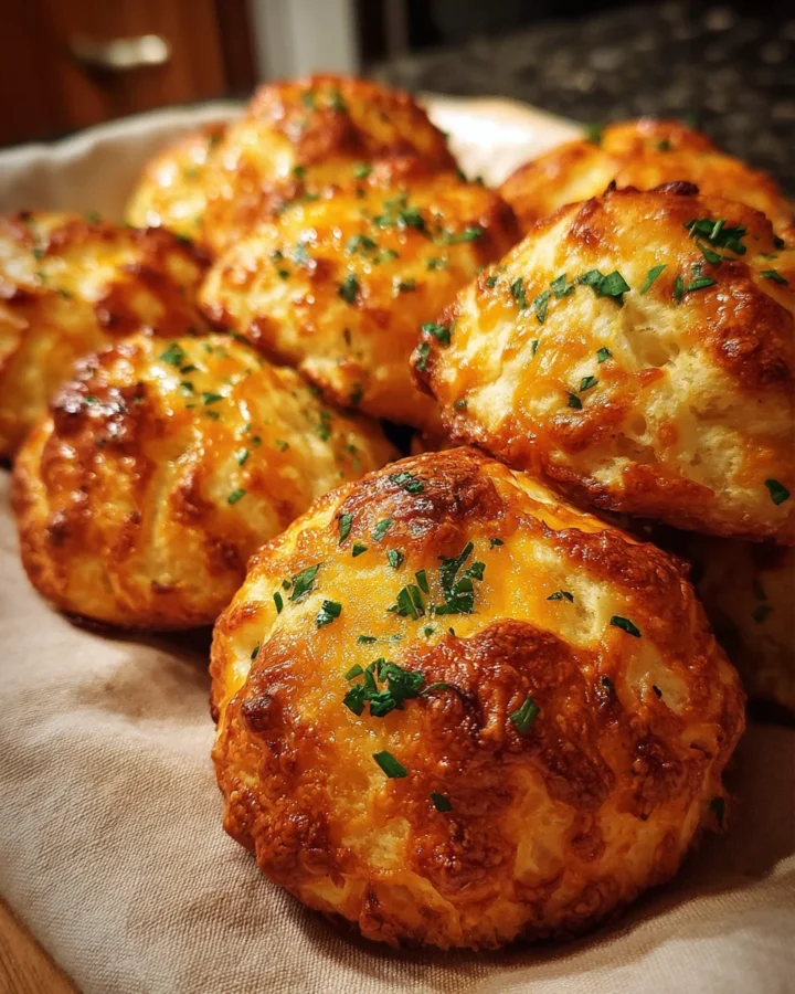 Hot Honey Cheddar Biscuit Bombs