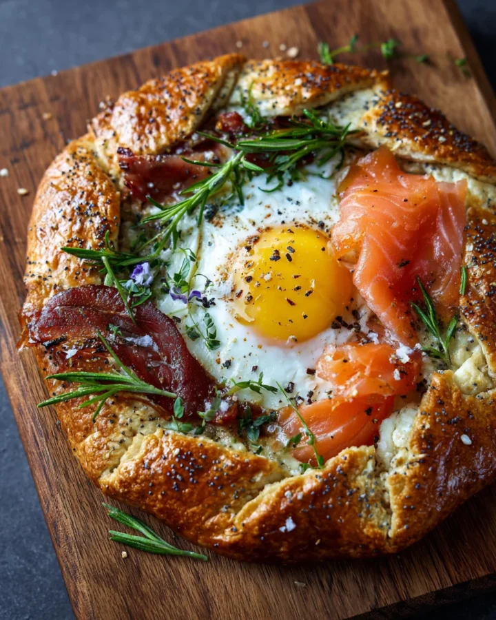 Loaded Everything Bagel Breakfast Galette