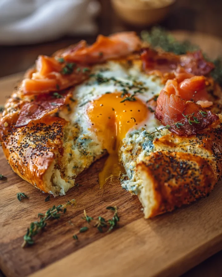 Loaded Everything Bagel Breakfast Galette