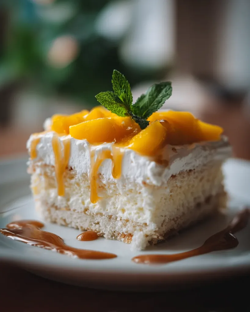 Mango Coconut Tres Leches Cake