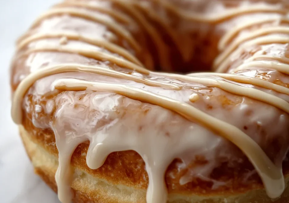 Maple Donut Bread with Coffee Glaze