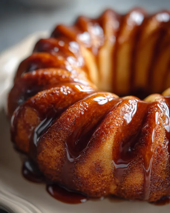 Maple Donut Bread with Coffee Glaze