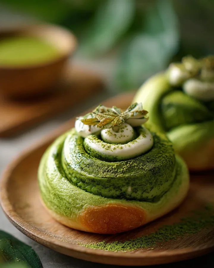 Matcha White Chocolate Soft Buns