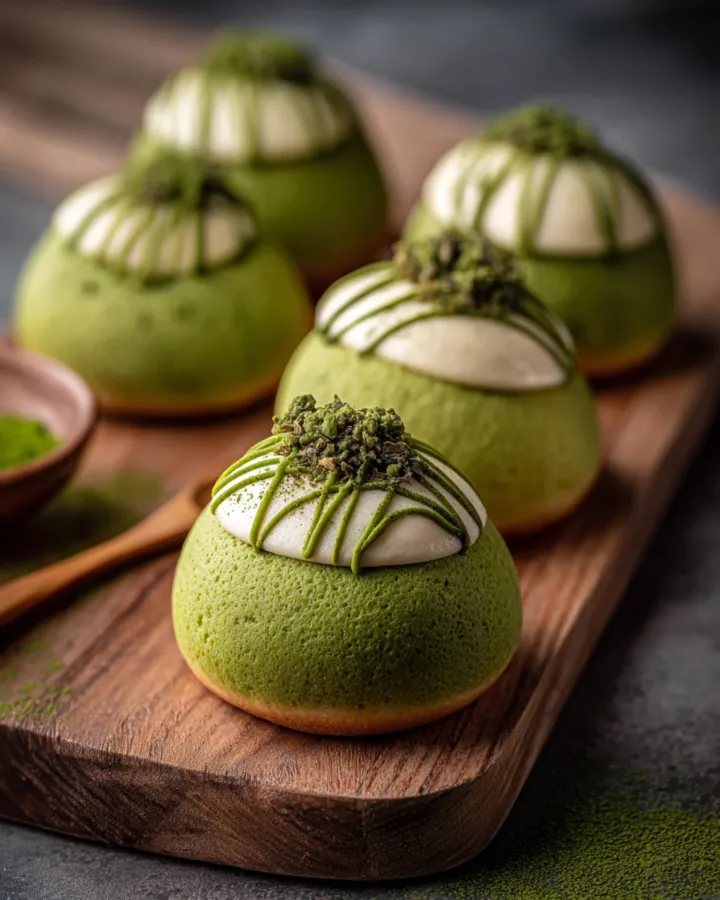 Matcha White Chocolate Soft Buns
